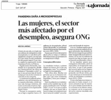 Las mujeres, el sector más afectado por el desempleo, asegura ONG
