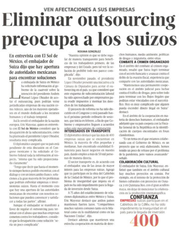Eliminar outsourcing preocupa a los suizos