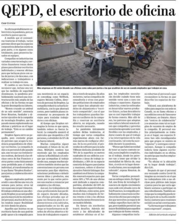 QEPD, el escritorio de oficina
