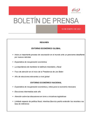 Entorno Económico Global y Nacional Boletín IMEF