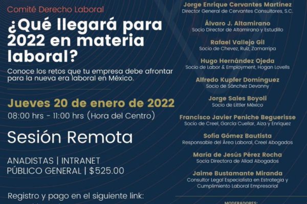Seminario Web: ¿Qué llegará para 2022 en materia laboral?