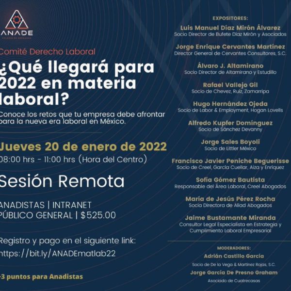 Seminario Web: ¿Qué llegará para 2022 en materia laboral?
