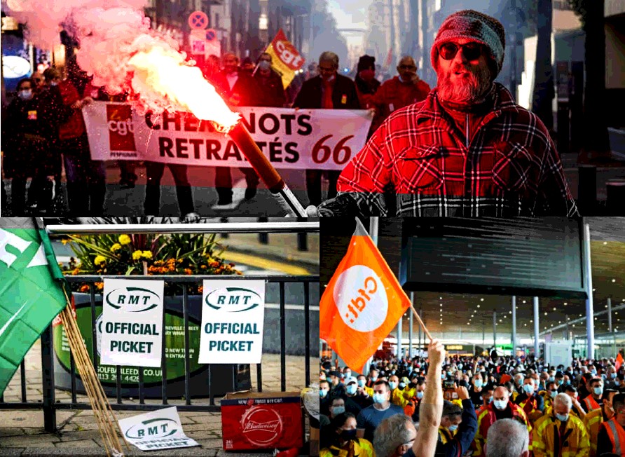 Au­men­tan las huel­gas en Eu­ro­pa reclaman aumentos salariales vs inflación