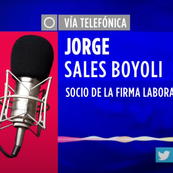 Senador propone reducir jornada laboral. Entrevista Imagen Radio con Jorge Sales Boyoli