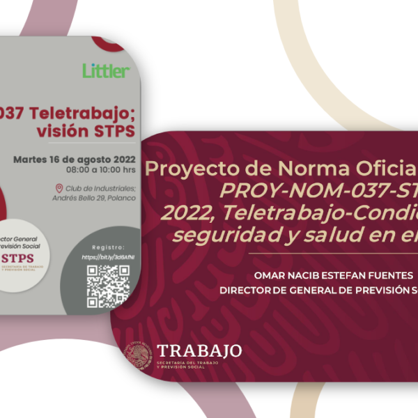Proy. NOM 037 STPS 2022, Teletrabajo-Condiciones de seguridad y salud en el trabajo