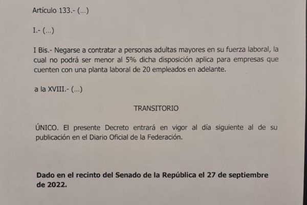Aprueban en comisión reforma en materia de adultos mayores