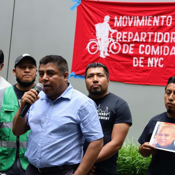 La solitaria muerte de un repartidor en una esquina de Nueva York