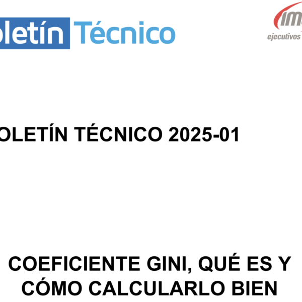 IMEF publica Coeficiente GINI, qué es y cómo calcularlo bien