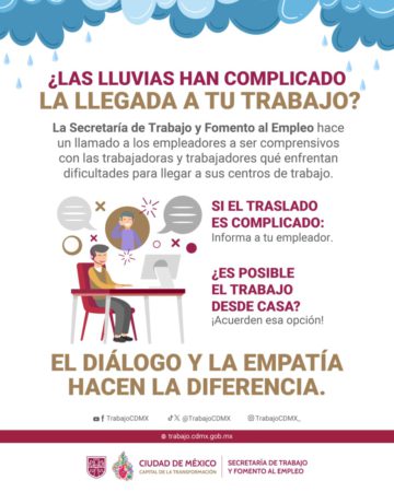 Proponen Home Office Por Lluvias